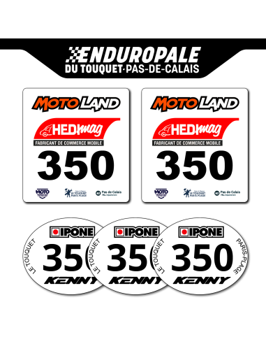 PACK DOSSARDS + STICKERS AUTOCOLLANT - ENDUROPALE 2025